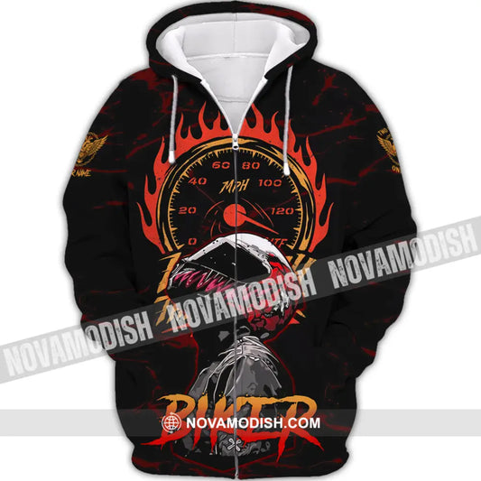 Unisex Shirt - Custom Biker Shirt - Zipper Hoodie / S - T-shirt