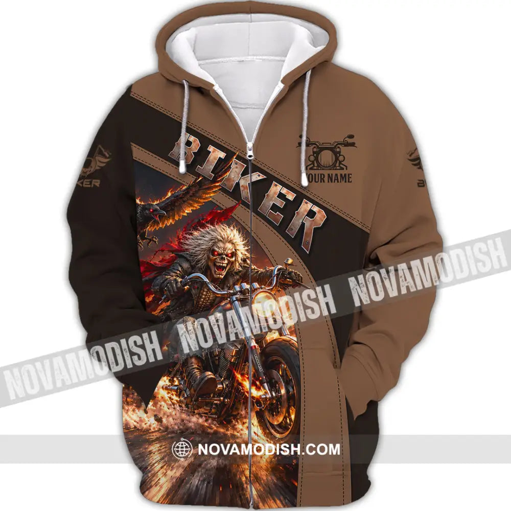 Unisex Shirt - Custom Biker Shirt - Zipper Hoodie / S - T-shirt