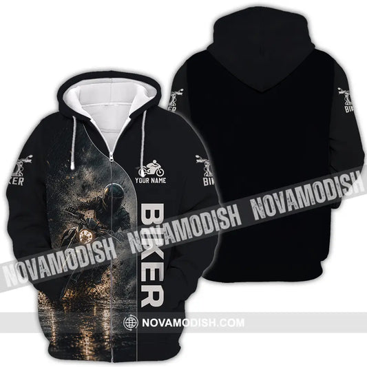 Unisex Shirt - Custom Biker Shirt - Zipper Hoodie / S - T-shirt