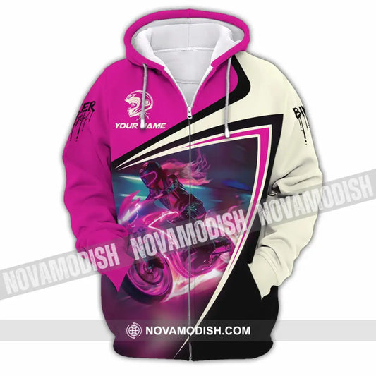 Unisex Shirt - Custom Biker Shirt - Zipper Hoodie / S - T-shirt