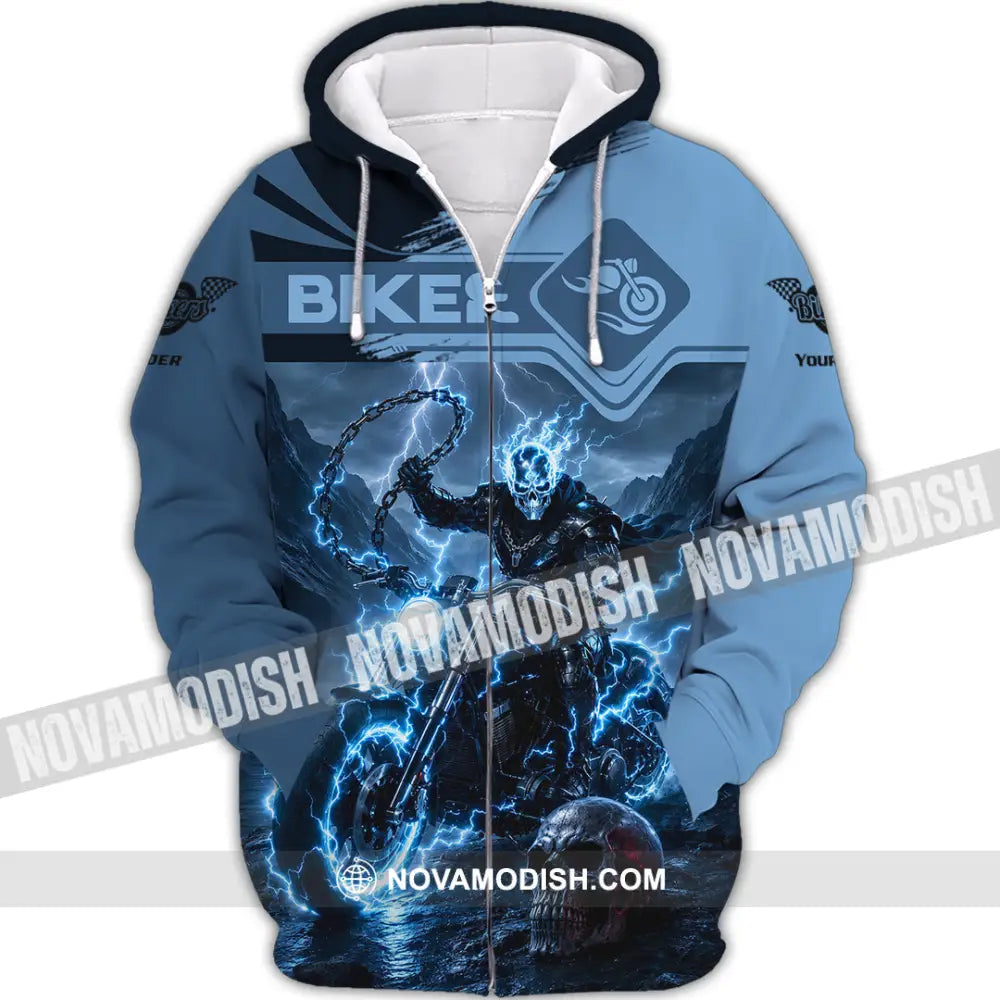 Unisex Shirt - Custom Biker Shirt - Zipper Hoodie / S - T-shirt