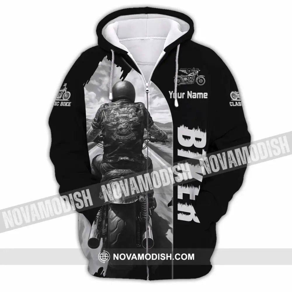 Unisex Shirt - Custom Biker Shirt - Zipper Hoodie / S - T-shirt