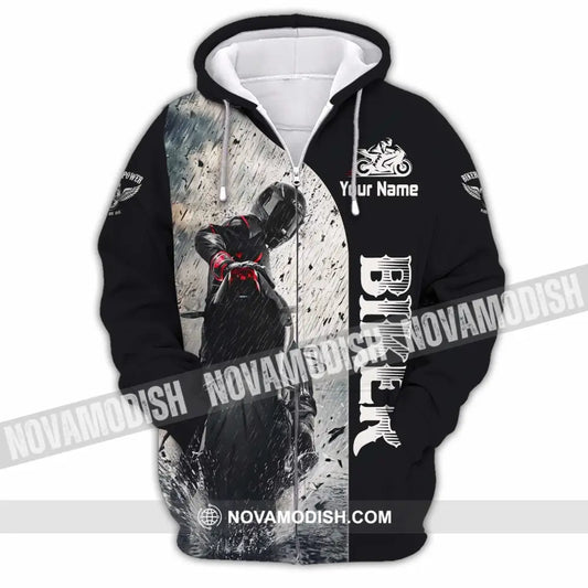 Unisex Shirt - Custom Biker Shirt - Zipper Hoodie / S - T-shirt