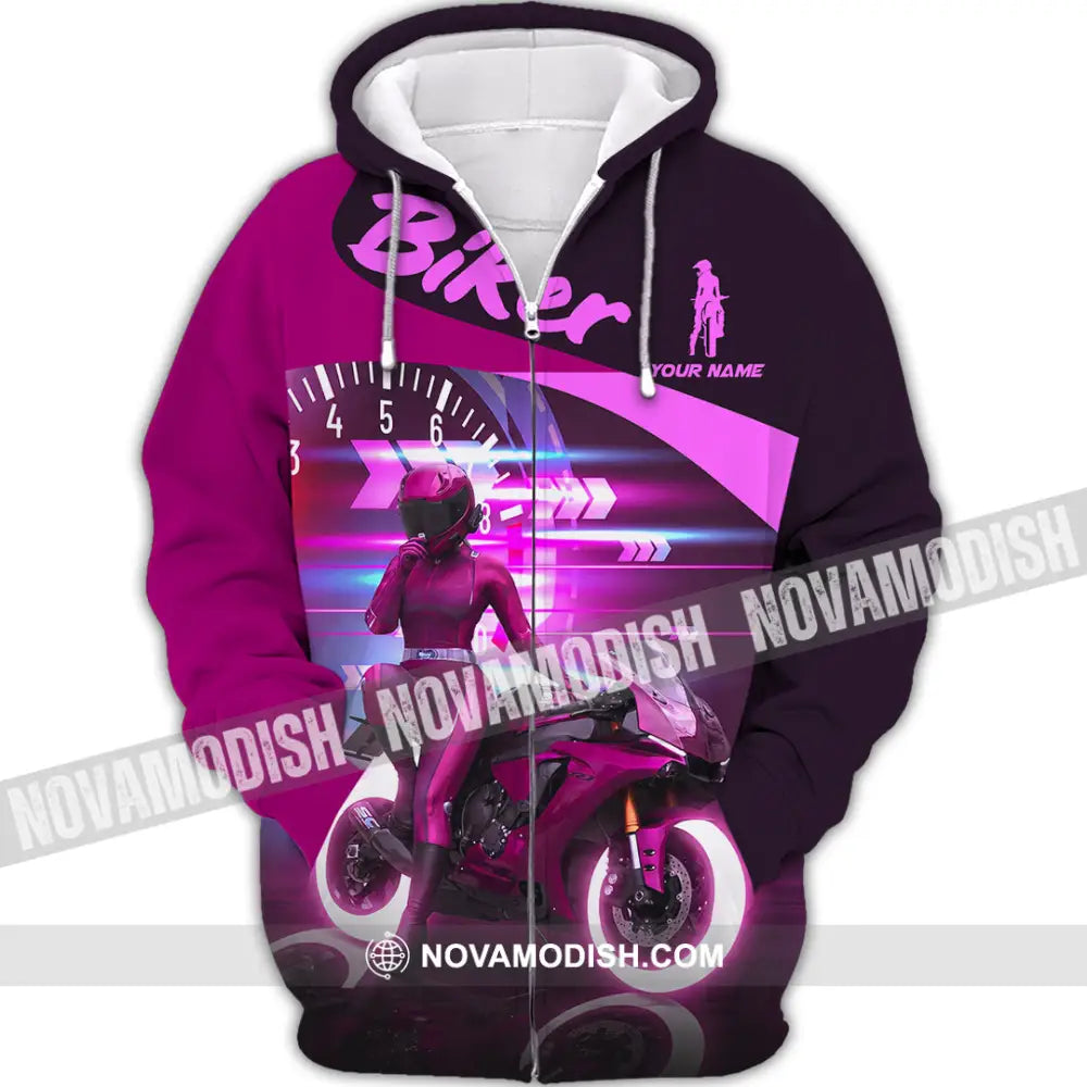 Unisex Shirt - Custom Biker Shirt - Zipper Hoodie / S - T-shirt