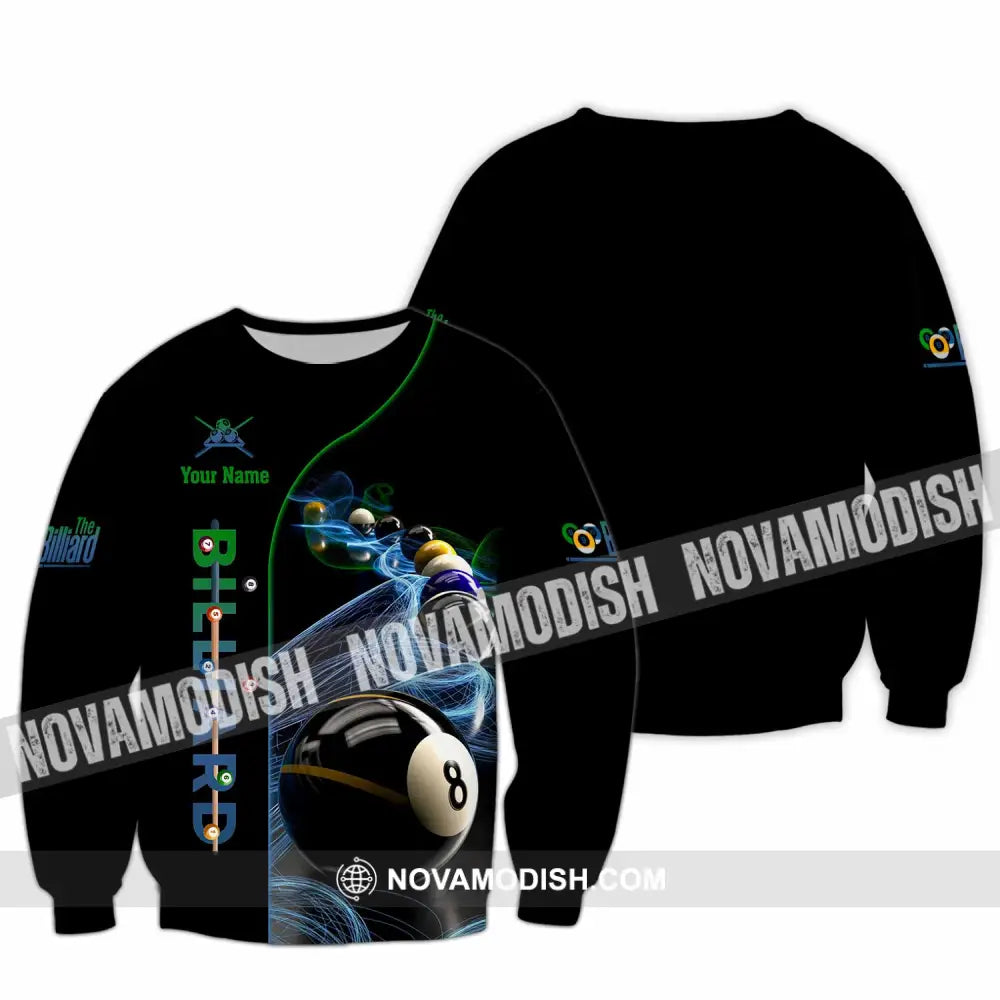 Unisex Shirt - Custom Billiard 3D Shirt Long Sleeve / S T-shirt