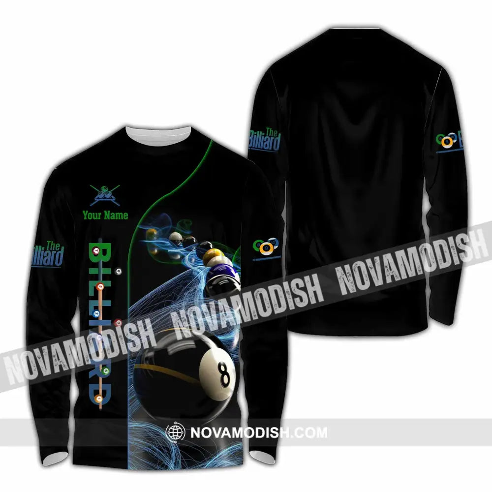 Unisex Shirt - Custom Billiard 3D Shirt Long Sleeve Shirt / S T-shirt