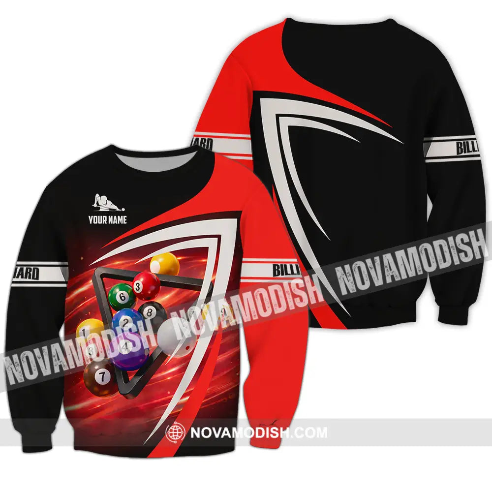 Unisex Shirt - Custom Billiard 3D Shirt Long Sleeve / S T-shirt