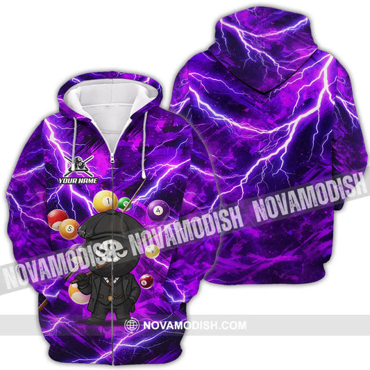 Unisex Shirt - Custom Billiard 3D Shirt Zipper Hoodie / S T-shirt