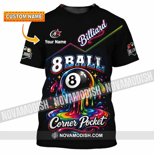 Unisex Shirt - Custom Billiard 8 Ball Shirt - T-shirt
