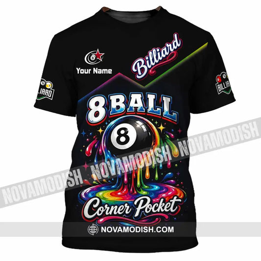 Unisex Shirt - Custom Billiard 8 Ball Shirt - T-Shirt / S - T-shirt