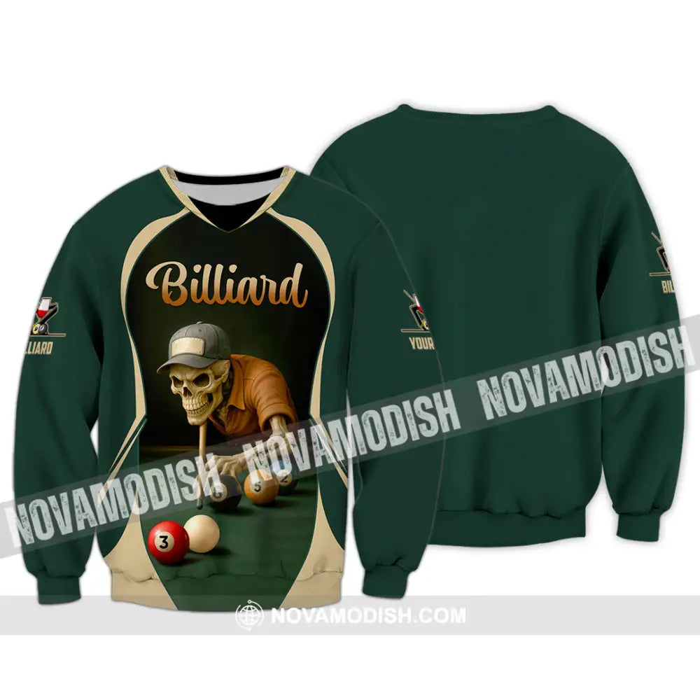 Unisex Shirt - Custom Billiard Shirt Long Sleeve / S T-shirt