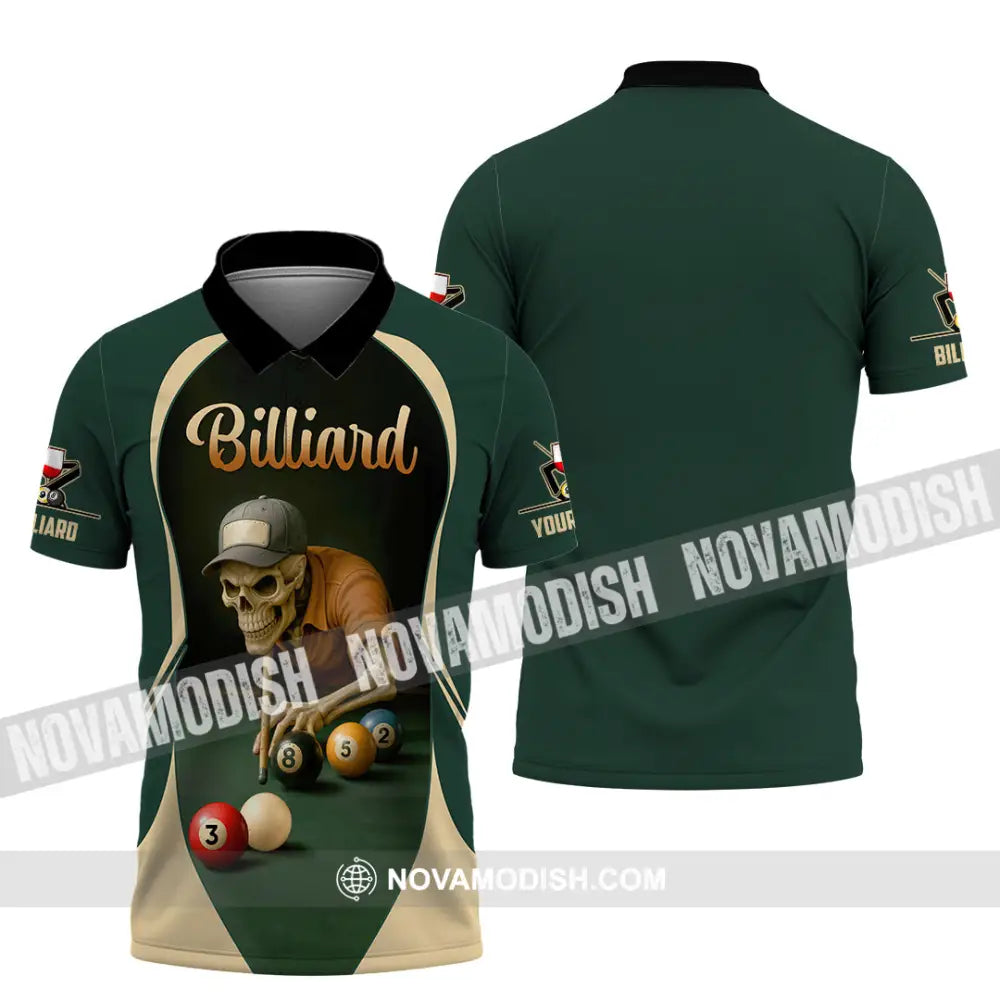 Unisex Shirt - Custom Billiard Shirt Polo Shirt / S T-shirt