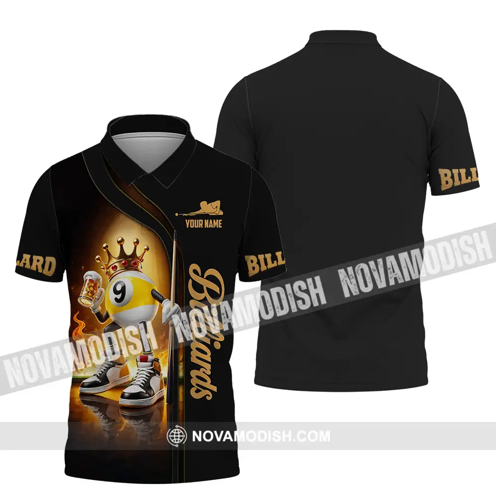 Unisex Shirt - Custom Billiards 3D Shirt Polo Shirt / S T-shirt