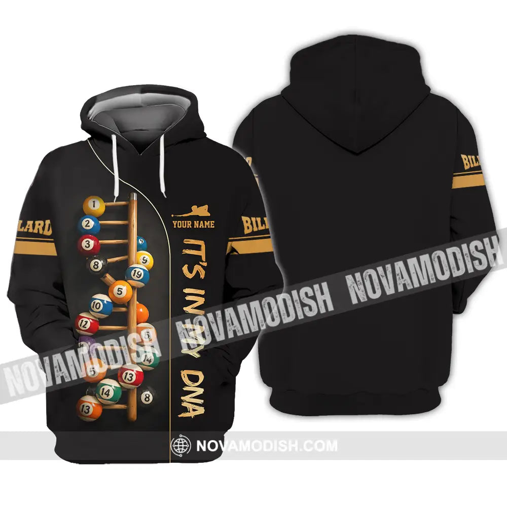 Unisex Shirt - Custom Billiards It’s In My DNA 3D Shirt Hoodie / S T-shirt