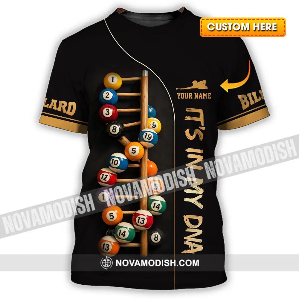 Unisex Shirt - Custom Billiards It’s In My DNA 3D Shirt T-shirt