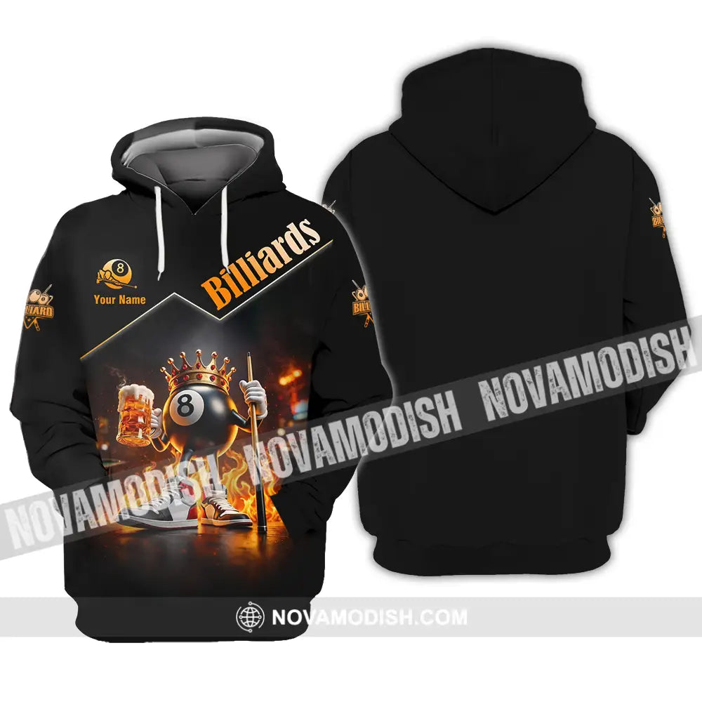 Unisex Shirt - Custom Billiards Lover 3D Shirt Hoodie / S T-shirt