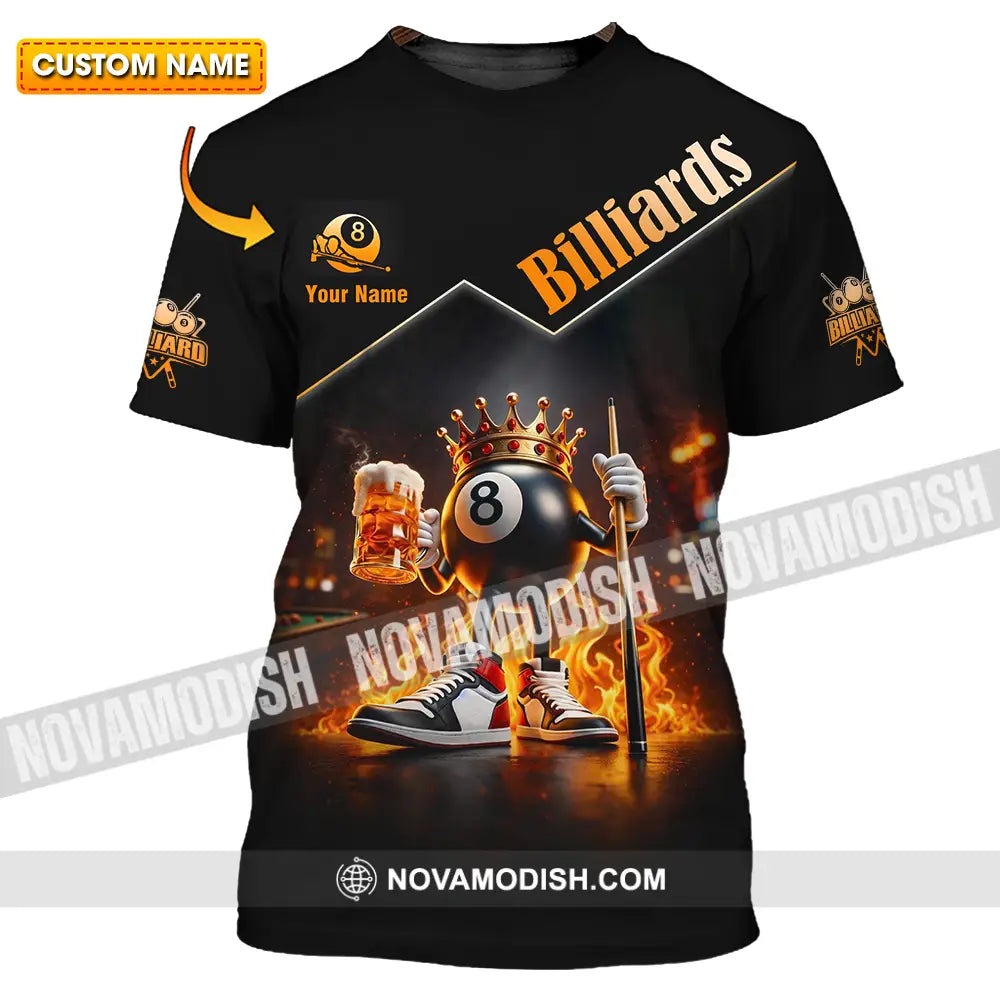 Unisex Shirt - Custom Billiards Lover 3D Shirt T-shirt