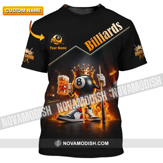 Unisex Shirt - Custom Billiards Lover 3D Shirt T-shirt