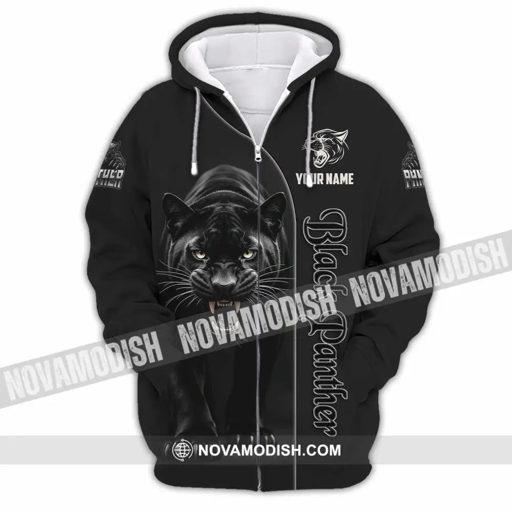 Unisex Shirt - Custom Black Panther Lover Classic Shirt Zipper Hoodie / S T-shirt