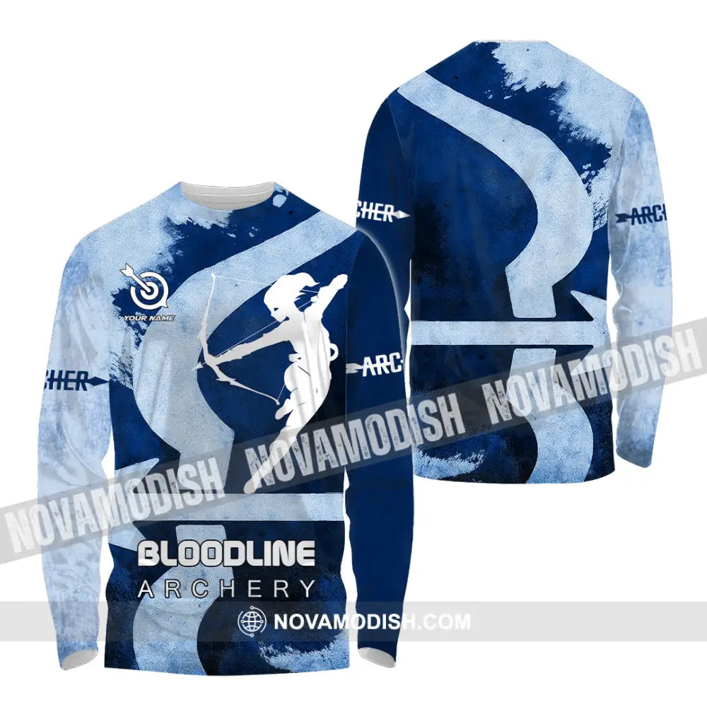 Unisex Shirt - Custom Bloodline Archery 3D Shirt Long Sleeve Shirt / S T-shirt