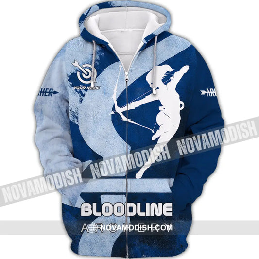 Unisex Shirt - Custom Bloodline Archery 3D Shirt Zipper Hoodie / S T-shirt