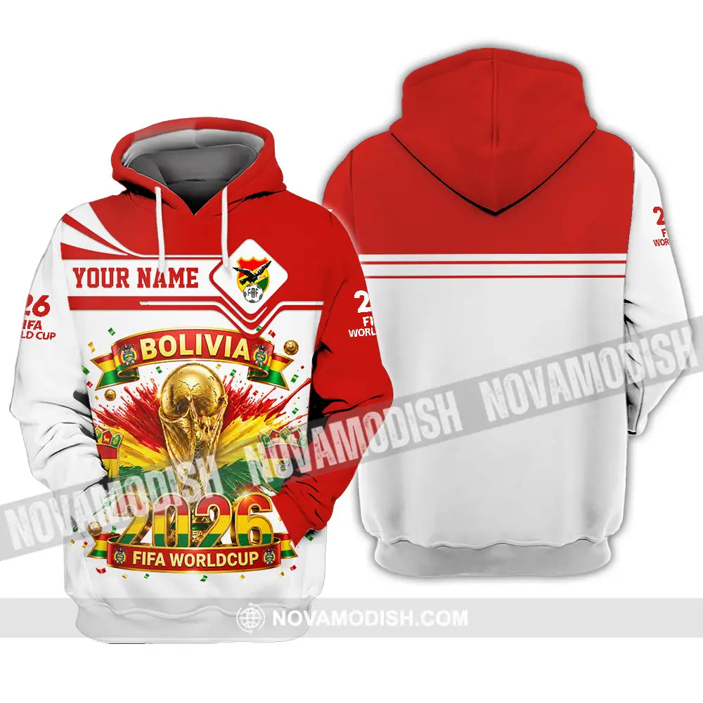 Unisex Shirt - Custom Bolivia World Cup 2026 Shirt - Hoodie / S - T-shirt