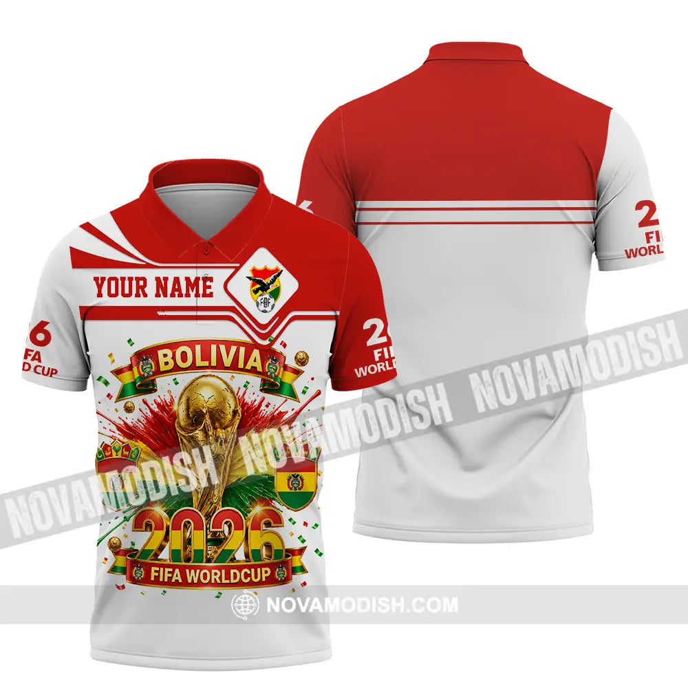Unisex Shirt - Custom Bolivia World Cup 2026 Shirt - Polo Shirt / S - T-shirt