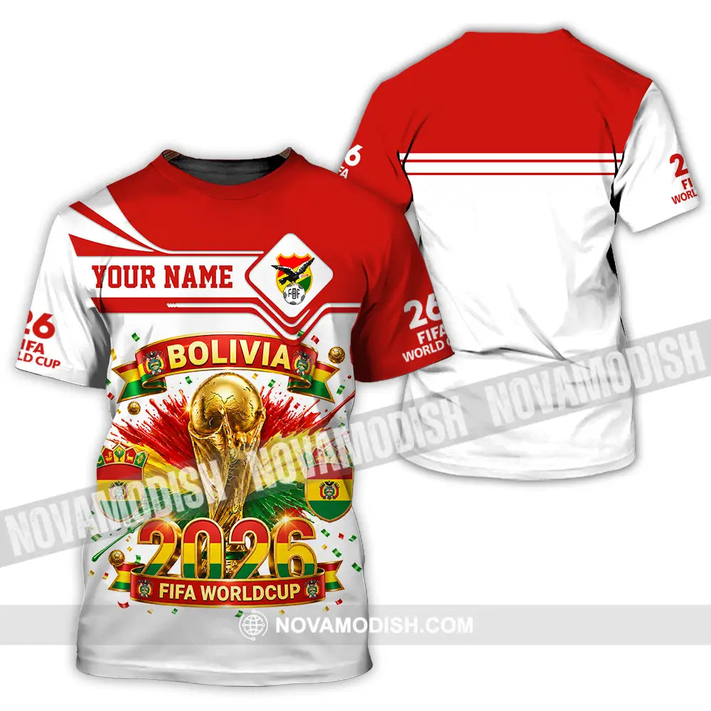 Unisex Shirt - Custom Bolivia World Cup 2026 Shirt - T-Shirt / S - T-shirt