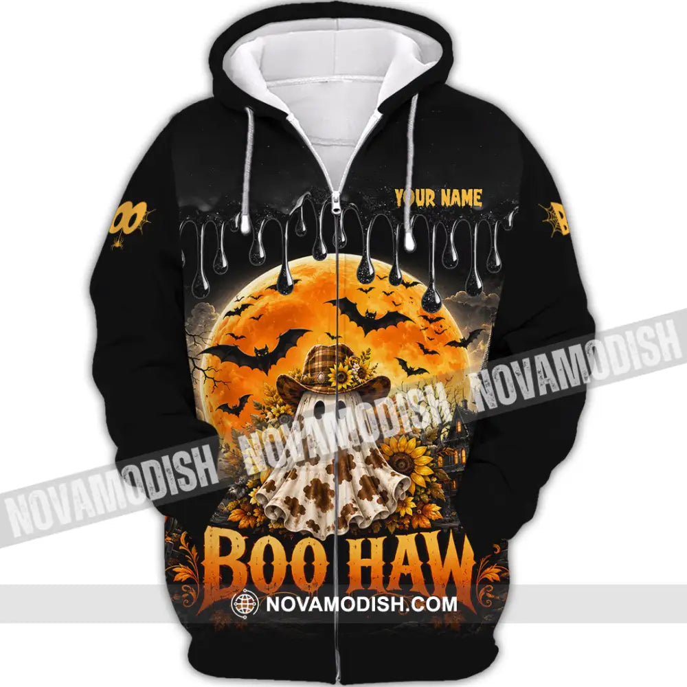 Unisex Shirt - Custom Boo Haw Shirt - Zipper Hoodie / S - T-shirt