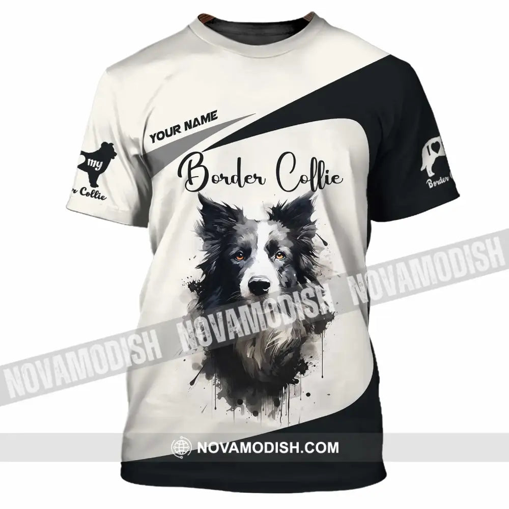 Unisex Shirt - Custom Border Collie 3D Shirt T-Shirt / S T-shirt