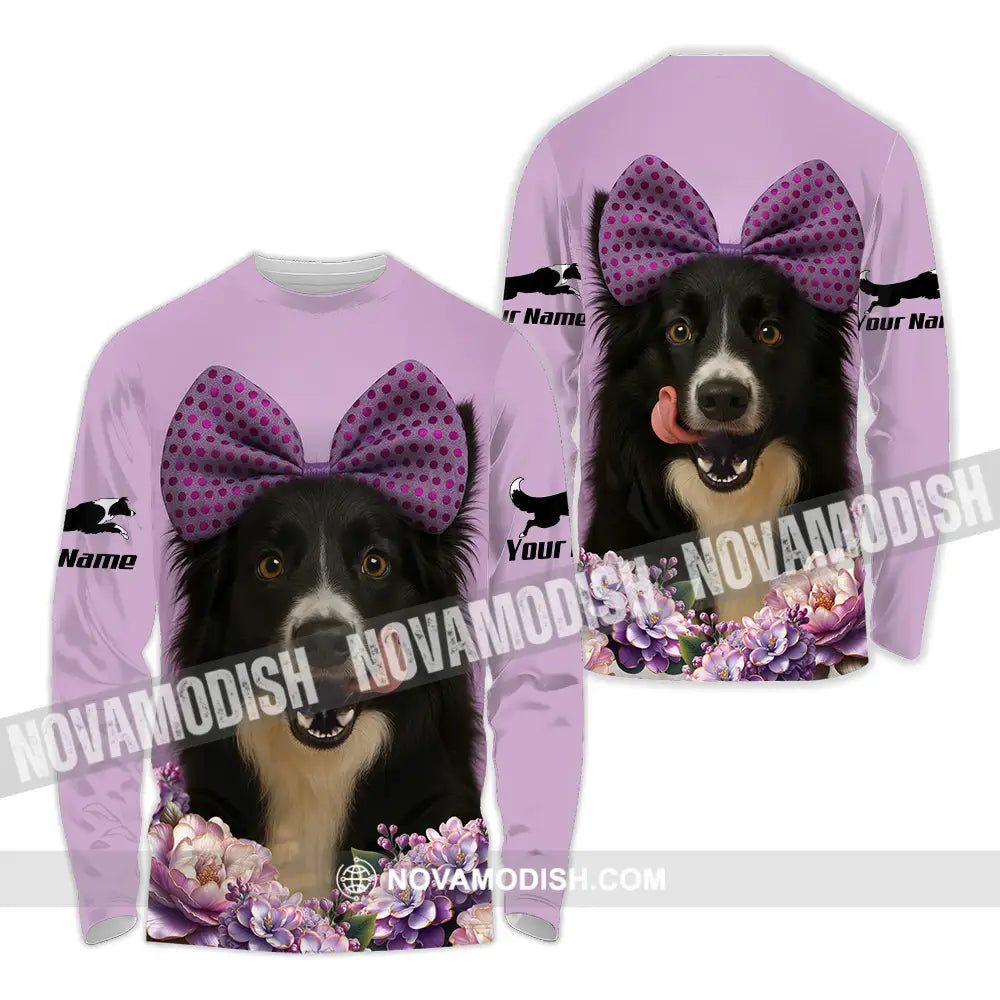 Unisex Shirt - Custom Border Collie Shirt Long Sleeve Shirt / S T-shirt