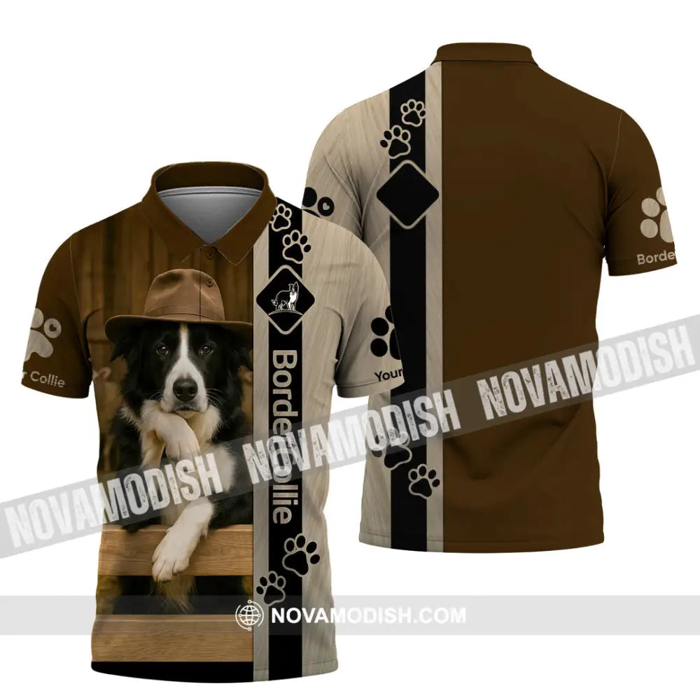 Unisex Shirt - Custom Border Collie Shirt Polo Shirt / S T-shirt