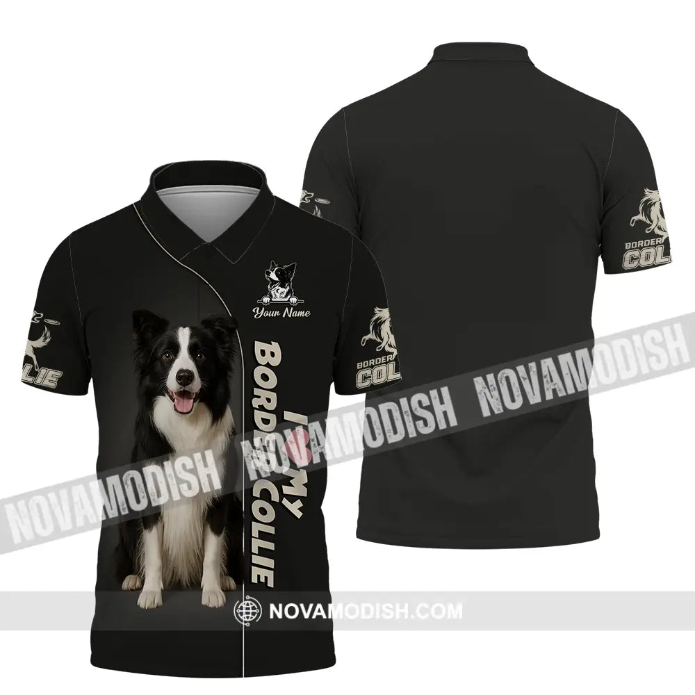 Unisex Shirt - Custom Border Collie Shirt Polo Shirt / S T-shirt
