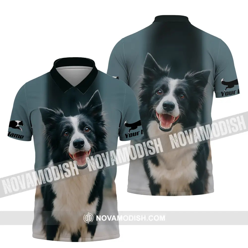 Unisex Shirt - Custom Border Collie Shirt Polo Shirt / S T-shirt
