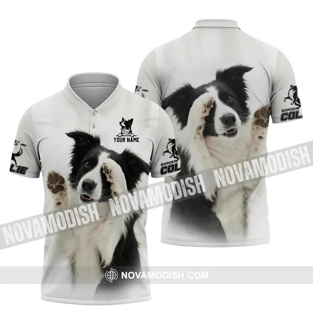 Unisex Shirt - Custom Border Collie Shirt Polo Shirt / S T-shirt