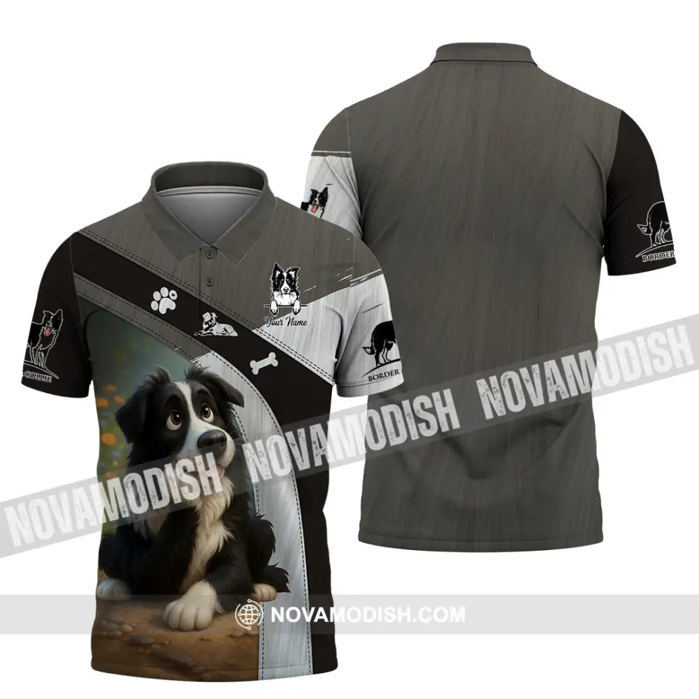 Unisex Shirt - Custom Border Collie Shirt Polo Shirt / S T-shirt