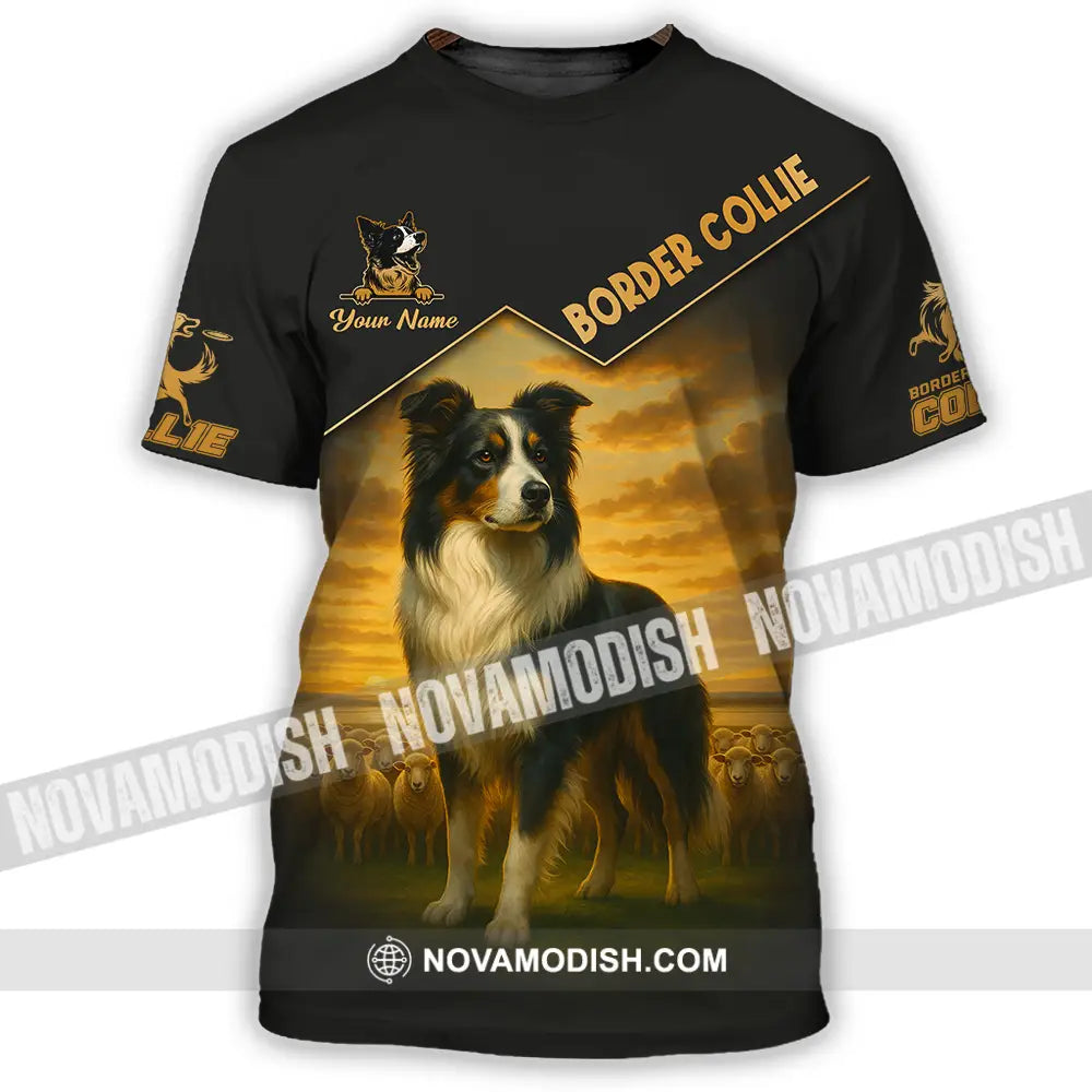 Unisex Shirt - Custom Border Collie Shirt T-Shirt / S T-shirt