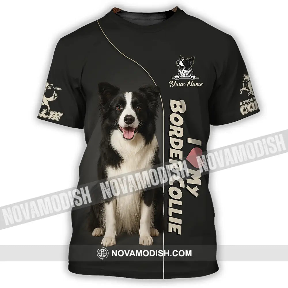 Unisex Shirt - Custom Border Collie Shirt T-Shirt / S T-shirt