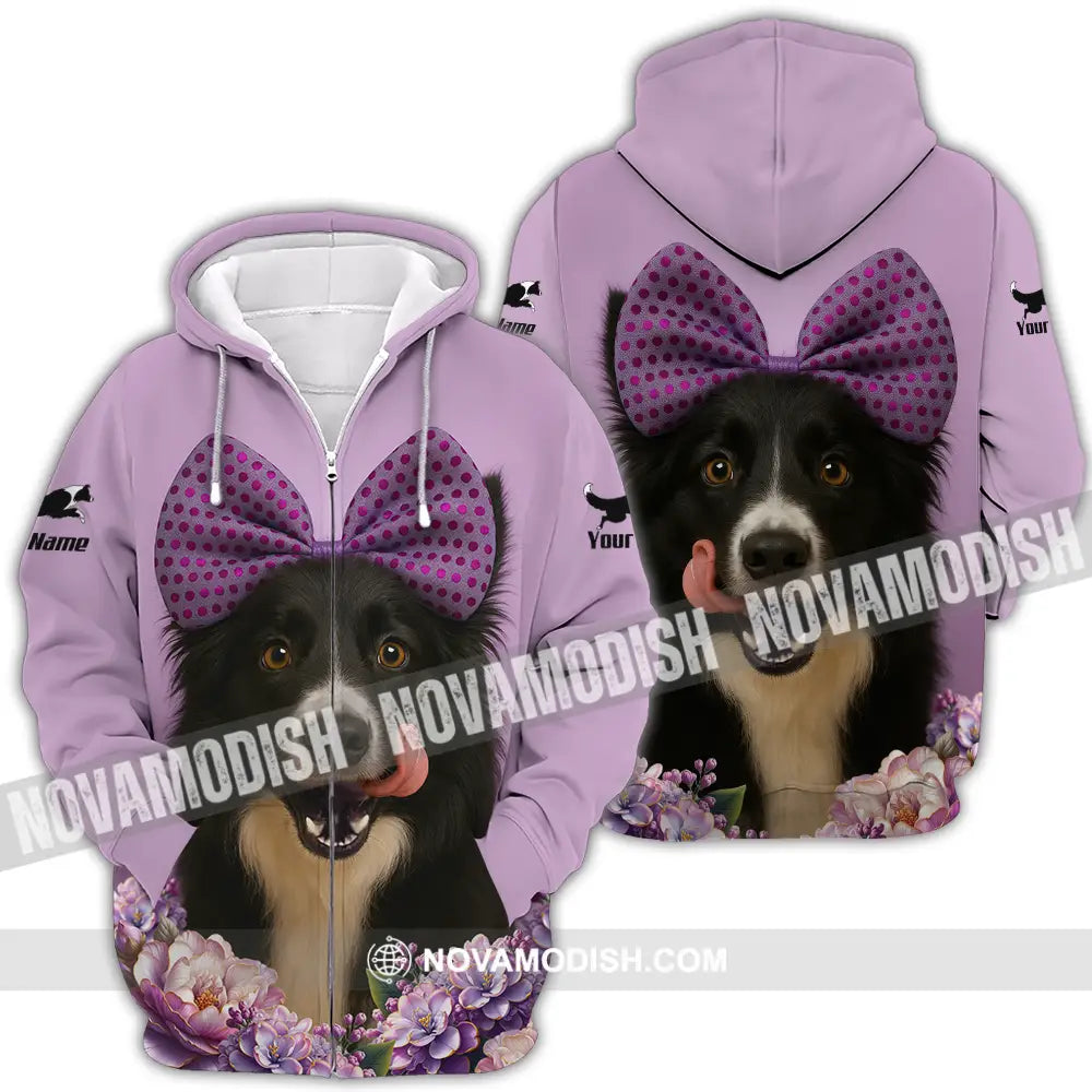Unisex Shirt - Custom Border Collie Shirt Zipper Hoodie / S T-shirt