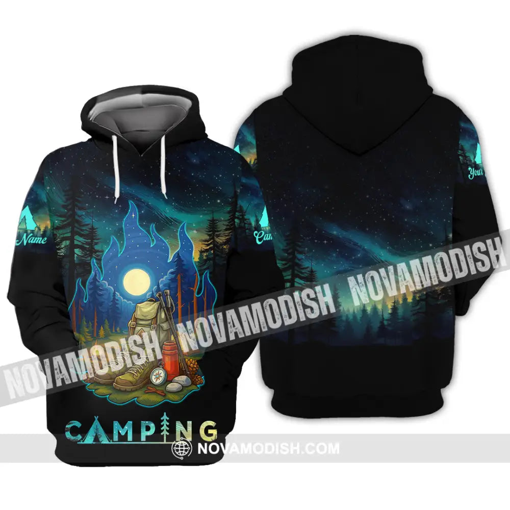 Unisex Shirt - Custom Born To Be Wild Camping Shirt Hoodie / S T-shirt