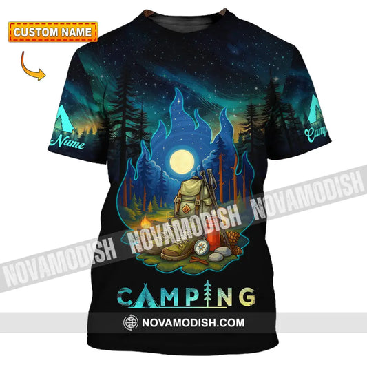 Unisex Shirt - Custom Born To Be Wild Camping Shirt T-shirt