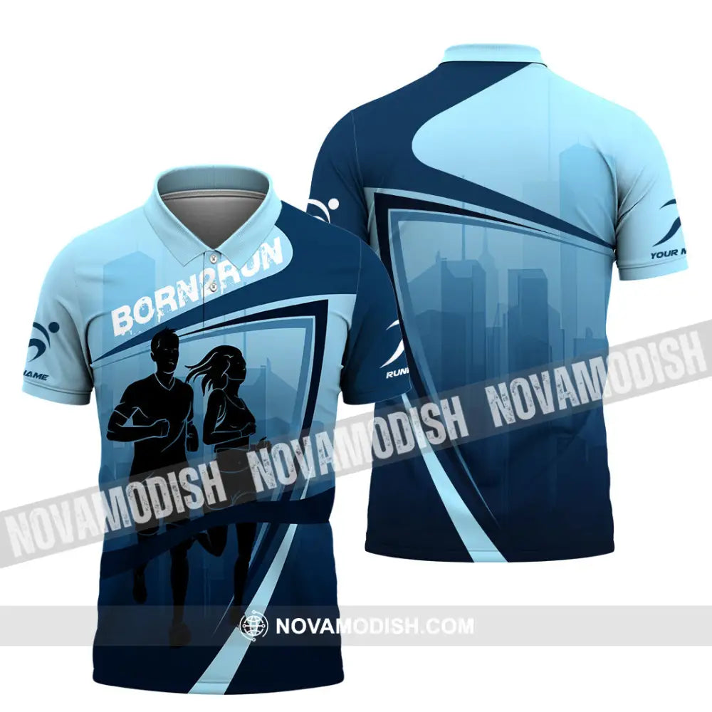 Unisex Shirt - Custom Born To Run 3D Shirt Polo Shirt / S T-shirt