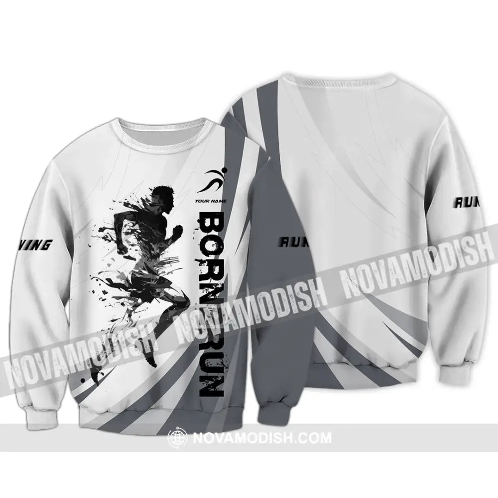 Unisex Shirt - Custom Born To Run Shirt Long Sleeve / S T-shirt