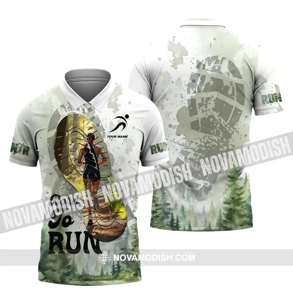 Unisex Shirt - Custom Born To Run Shirt Polo Shirt / S T-shirt