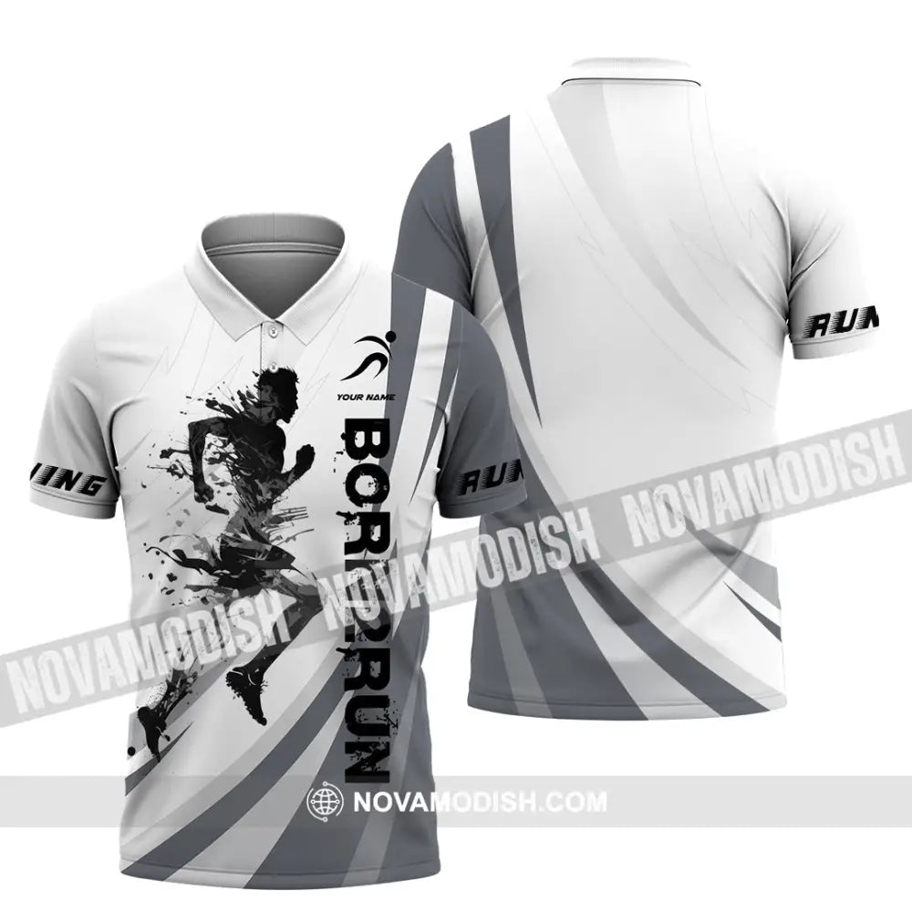 Unisex Shirt - Custom Born To Run Shirt Polo Shirt / S T-shirt