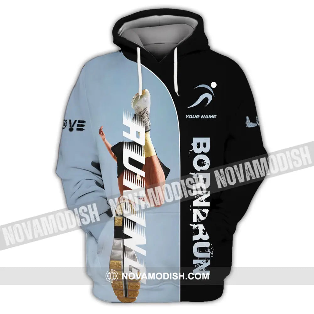 Unisex Shirt - Custom Born To Running Shirt Hoodie / S T-shirt