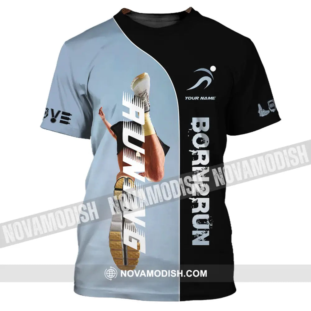 Unisex Shirt - Custom Born To Running Shirt T-Shirt / S T-shirt