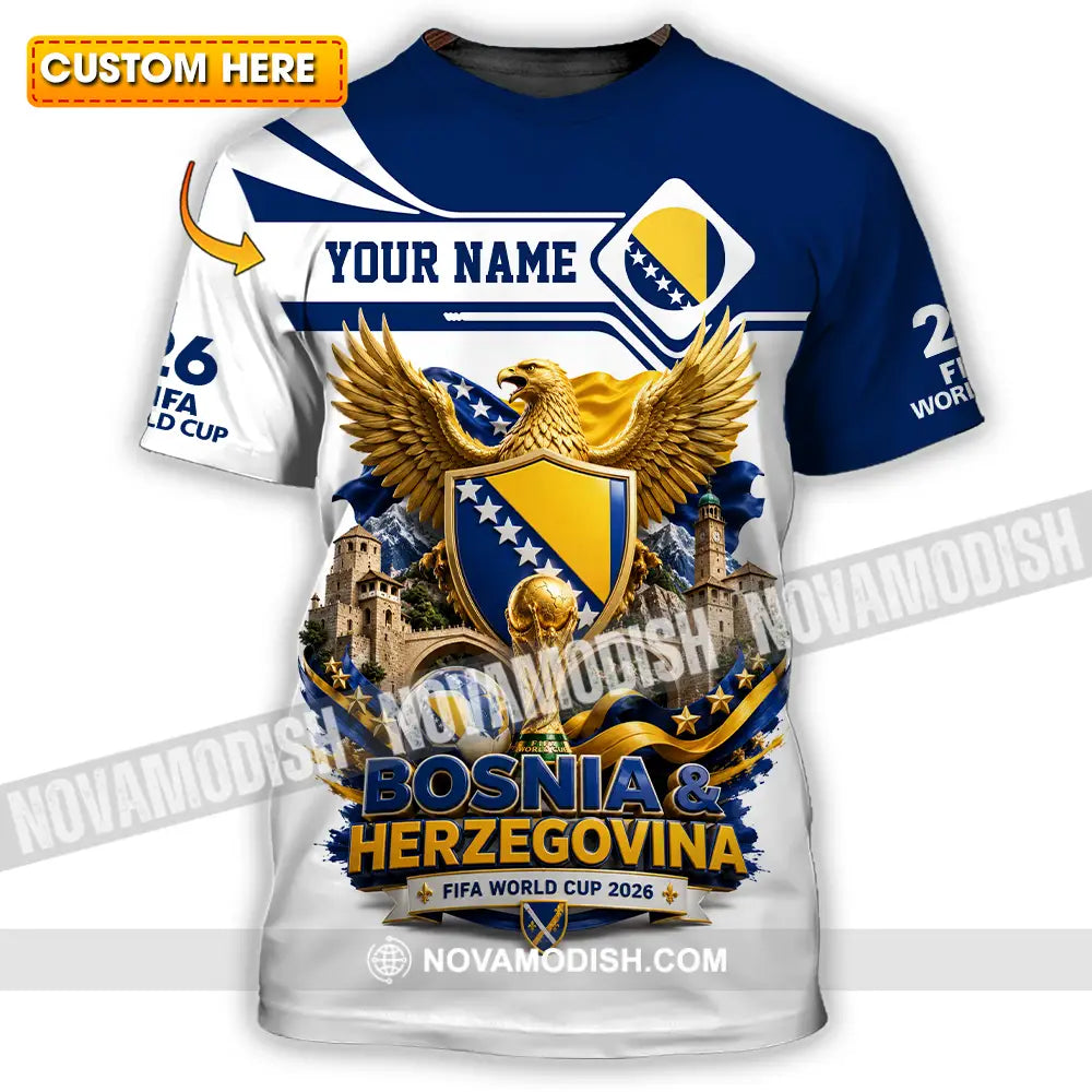 Unisex Shirt - Custom Bosnia And Herzegovina World Cup 2026 Shirt - T-shirt