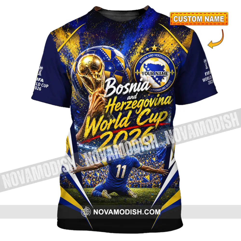 Unisex Shirt - Custom Bosnia And Herzegovina World Cup 2026 Shirt - T-shirt