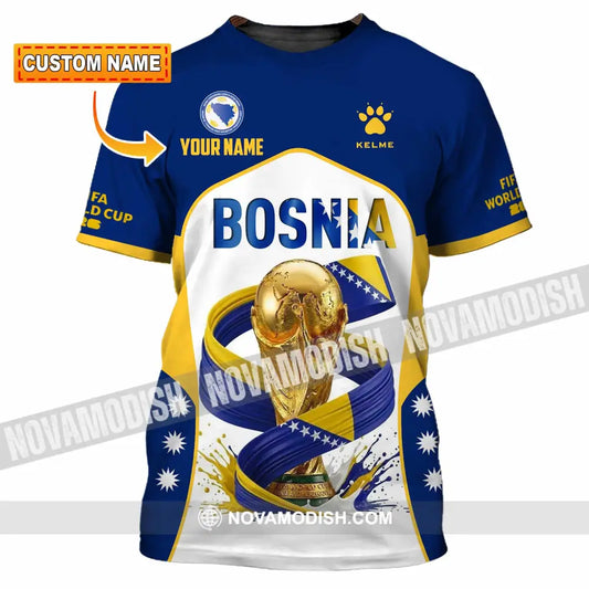 Unisex Shirt - Custom Bosnia World Cup 2026 Shirt - T-shirt